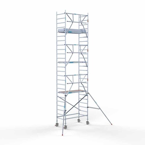 Euroscaffold Rolsteiger Professional 90 x 190 x 8,2m werkhoogte + enkelzijdige voorloopleuningen