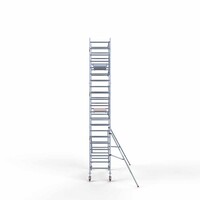Euroscaffold Rolsteiger Professional carbondeck 90 x 250 x 7,2m werkhoogte + enkelzijdige voorloopleuningen