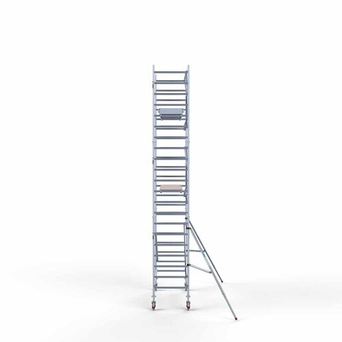 Euroscaffold Rolsteiger Professional carbondeck 90 x 250 x 7,2m werkhoogte + enkelzijdige voorloopleuningen