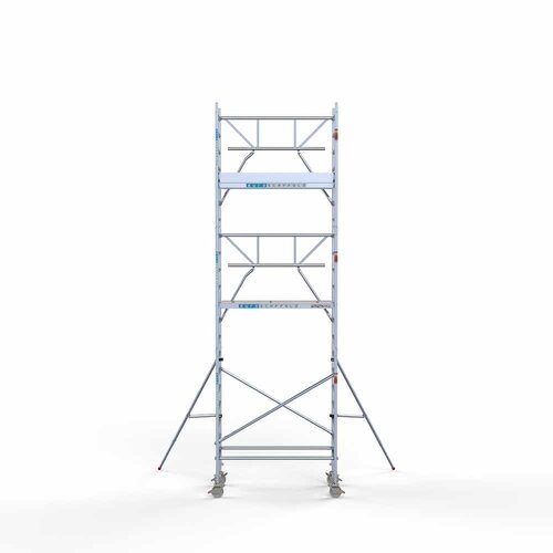 Euroscaffold Rolsteiger Professional carbondeck 90 x 190 x 7,2m werkhoogte + enkelzijdige voorloopleuningen