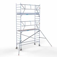 Euroscaffold Rolsteiger Professional 90 x 305 x 6,2m werkhoogte + enkelzijdige voorloopleuningen