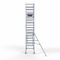 Euroscaffold Rolsteiger Professional carbondeck 90 x 250 x 6,2m werkhoogte + enkelzijdige voorloopleuningen