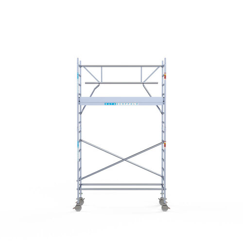 Euroscaffold Rolsteiger Professional 90 x 250 x 5,2m werkhoogte + enkelzijdige voorloopleuningen