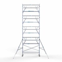 Euroscaffold Rolsteiger Professional carbondeck 90 x 305 x 10,2m werkhoogte + dubbelzijdige voorloopleuningen