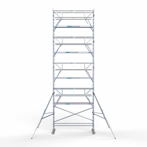 Euroscaffold Rolsteiger Professional carbondeck 90 x 305 x 10,2m werkhoogte + dubbelzijdige voorloopleuningen