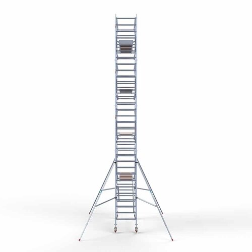 Euroscaffold Rolsteiger Professional carbondeck 90 x 305 x 10,2m werkhoogte + dubbelzijdige voorloopleuningen