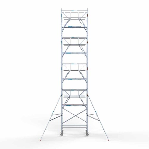 Euroscaffold Rolsteiger Professional carbondeck 90 x 190 x 10,2m werkhoogte + dubbelzijdige voorloopleuningen