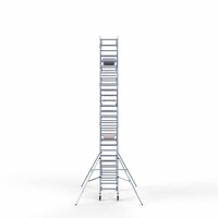 Euroscaffold Rolsteiger Professional carbondeck 90 x 250 x 9,2m werkhoogte + dubbelzijdige voorloopleuningen