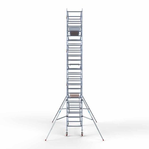 Euroscaffold Rolsteiger Professional carbondeck 90 x 305 x 8,2m werkhoogte + dubbelzijdige voorloopleuningen