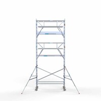 Euroscaffold Rolsteiger Professional carbondeck 90 x 250 x 7,2m werkhoogte + dubbelzijdige voorloopleuningen