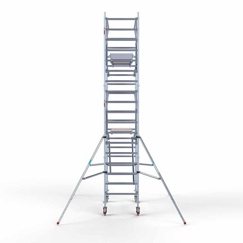 Euroscaffold Rolsteiger Professional 90 x 190 x 6,2m werkhoogte + dubbelzijdige voorloopleuningen