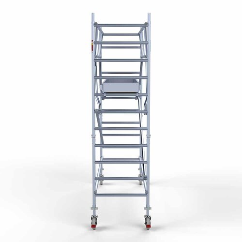 Euroscaffold Rolsteiger Professional carbondeck 90 x 305 x 4,2m werkhoogte + dubbelzijdige voorloopleuningen