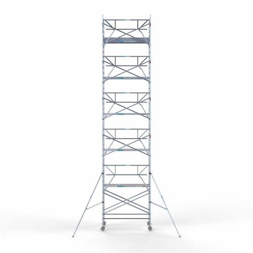 Euroscaffold Steigeraanhanger 305 + Rolsteiger Voorloopleuning Enkel 135 x 305 x 12,2 meter