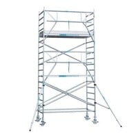 Euroscaffold Steigeraanhanger 250 + Rolsteiger Voorloopleuning Enkel 135 x 190 x 10,2 meter werkhoogte