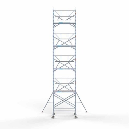 Euroscaffold Steigeraanhanger 250 + Rolsteiger Voorloopleuning Enkel 135 x 250 x 10,2 meter