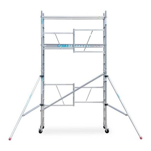 Euroscaffold Kamersteiger 75x190x 4.7m werkhoogte incl. stabilisator verstelbare rolsteiger wielen