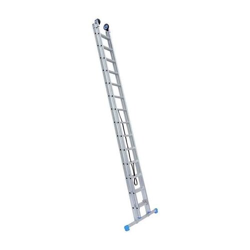 Eurostairs Eurostairs ladder dubbel recht 2x12 sporten + gevelrollen