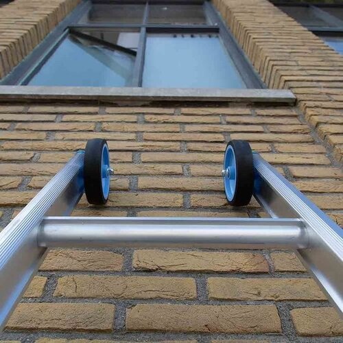 Eurostairs Eurostairs ladder dubbel recht 2x12 sporten + gevelrollen