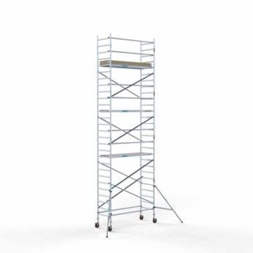 Euroscaffold Afsluitbare Steigeraanhanger + Basis Rolsteiger 90 x 250 x 9,2 meter