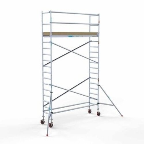 Euroscaffold Afsluitbare Steigeraanhanger + Basis Rolsteiger 75 x 305 x 6,2 meter