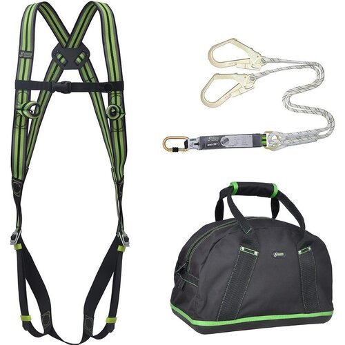 Kratos Basis harnas steiger set met 2 haken