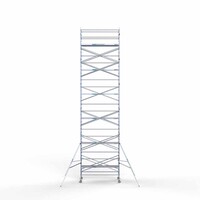 Euroscaffold Rolsteiger Original 135 x 305 x 13,2m werkhoogte met lichtgewicht platform