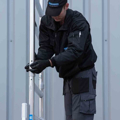 Euroscaffold Rolsteiger Original 135 x 190 x 13,2m werkhoogte met lichtgewicht platform