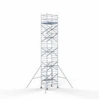 Euroscaffold Rolsteiger Original 135 x 190 x 11,2m werkhoogte met lichtgewicht platform