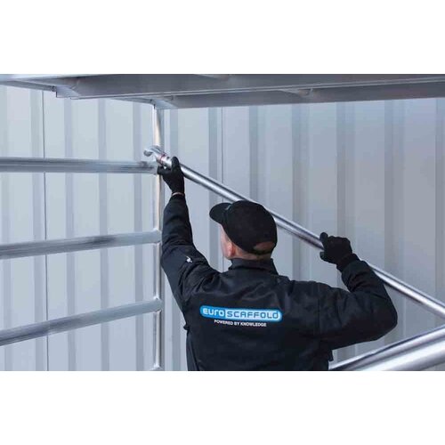 Euroscaffold Rolsteiger Original 75 x 305 x 8,2m werkhoogte met lichtgewicht platform