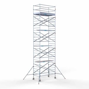 Euroscaffold Euro rolsteiger 135 x 250 x 10,2m werkhoogte met lichtgewicht platform Euroscaffold Euro rolsteiger 135 x 250 x 10,2m werkhoogte met lichtgewicht platform