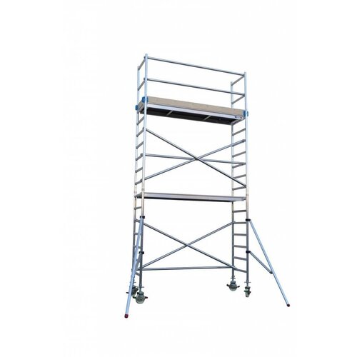 Euroscaffold Euro rolsteiger 75 x 250 x 6,2m werkhoogte met lichtgewicht platform