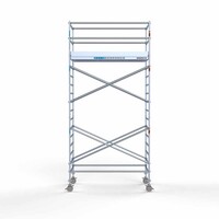 Euroscaffold Euro rolsteiger 135 x 250 x 6,2m werkhoogte met lichtgewicht platform