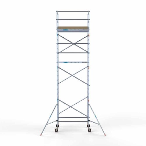 Euroscaffold Basis rolsteiger 135 x 190 x 8,2m werkhoogte met lichtgewicht platform