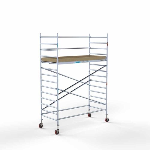 Euroscaffold Basis rolsteiger 135 x 305 x 5,2m werkhoogte met lichtgewicht platform