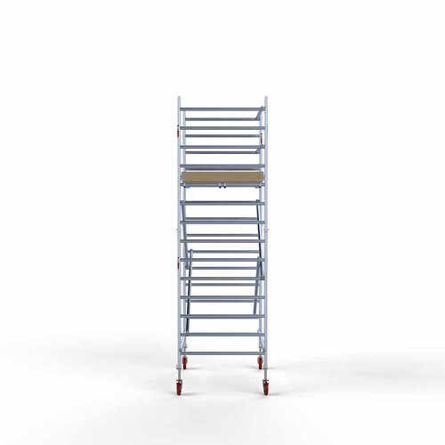 Euroscaffold Basis rolsteiger 135 x 190 x 5,2m werkhoogte met lichtgewicht platform