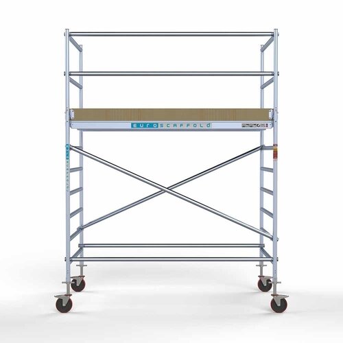 Euroscaffold Basis rolsteiger 135 x 250 x 4,2m werkhoogte met lichtgewicht platform