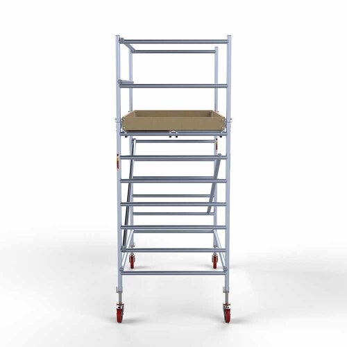 Euroscaffold Basis rolsteiger 135 x 250 x 4,2m werkhoogte met lichtgewicht platform