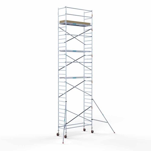 Euroscaffold Basis rolsteiger 90 x 250 x 10,2m werkhoogte met lichtgewicht platform