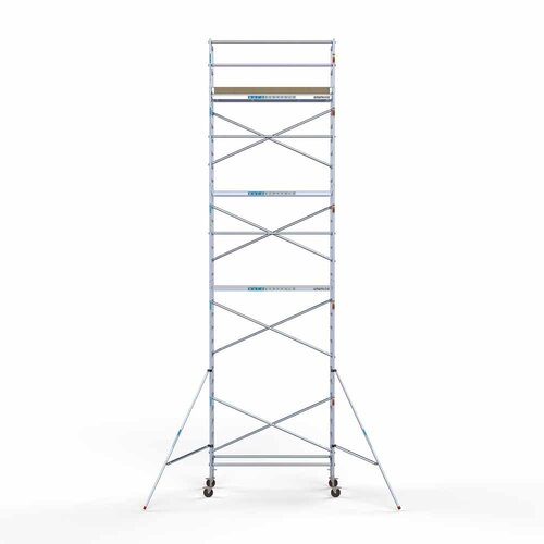 Euroscaffold Basis rolsteiger 90 x 250 x 10,2m werkhoogte met lichtgewicht platform