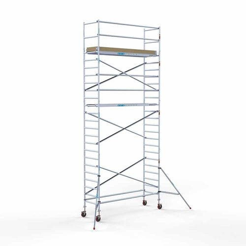 Euroscaffold Basis rolsteiger 90 x 305 x 8,2m werkhoogte met lichtgewicht platform