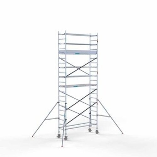 Euroscaffold Steigeraanhanger + Rolsteiger Original 75 x 250 x 7,2 meter werkhoogte