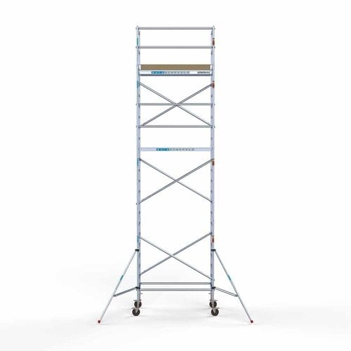 Euroscaffold Basis rolsteiger 90 x 190 x 8,2m werkhoogte met lichtgewicht platform