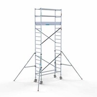Euroscaffold Steigeraanhanger + Rolsteiger Original 75 x 190 x 6,2 meter werkhoogte