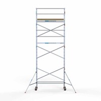 Euroscaffold Basis rolsteiger 75 x 250 x 8,2m werkhoogte met lichtgewicht platform Euroscaffold Basis rolsteiger 75 x 250 x 8,2m werkhoogte met lichtgewicht platform