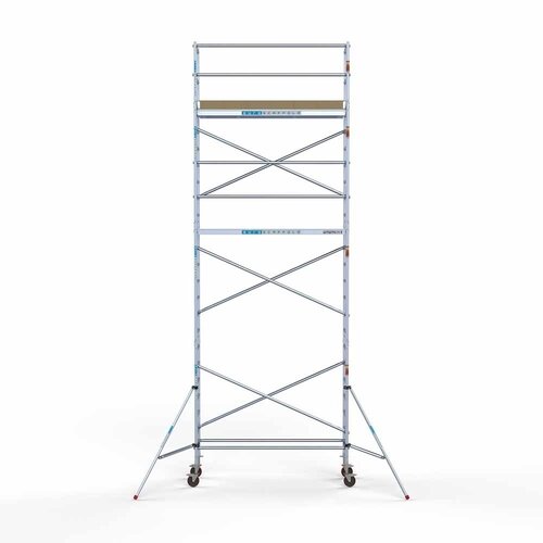 Euroscaffold Basis rolsteiger 75 x 250 x 8,2m werkhoogte met lichtgewicht platform