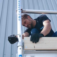 Euroscaffold Rolsteiger Basis 75 x 250 x 7,2 meter werkhoogte met lichtgewicht platform