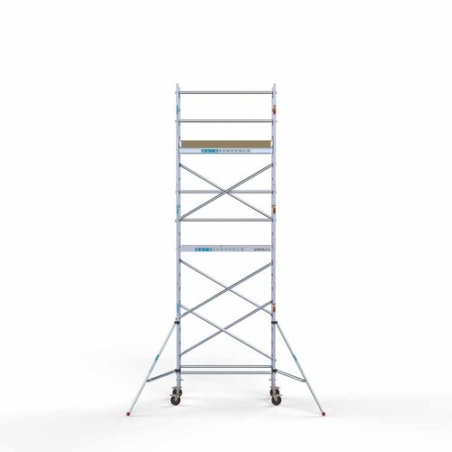 Euroscaffold Basis rolsteiger 75 x 190 x 7,2 meter werkhoogte met lichtgewicht platform