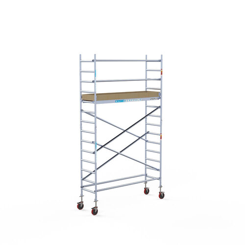 Euroscaffold Basis rolsteiger 75 x 250 x 5,2m werkhoogte met lichtgewicht platform