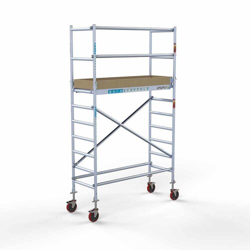 Euroscaffold Basis rolsteiger 75 x 190 x 4,2m werkhoogte met lichtgewicht platform