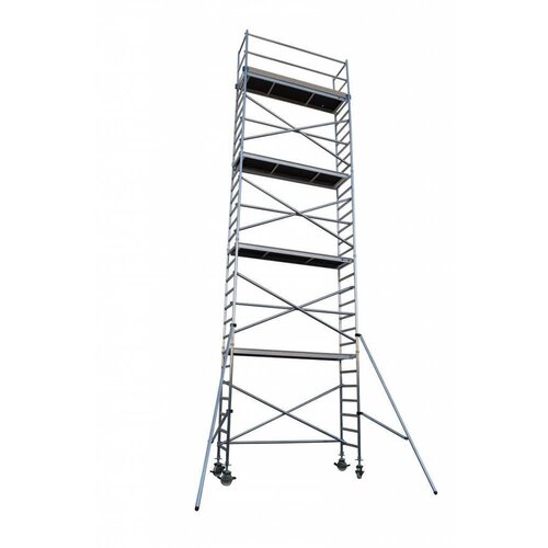 Euroscaffold Steigeraanhanger + Euro Rolsteiger Compleet 135 x 305 x 10,2 meter werkhoogte